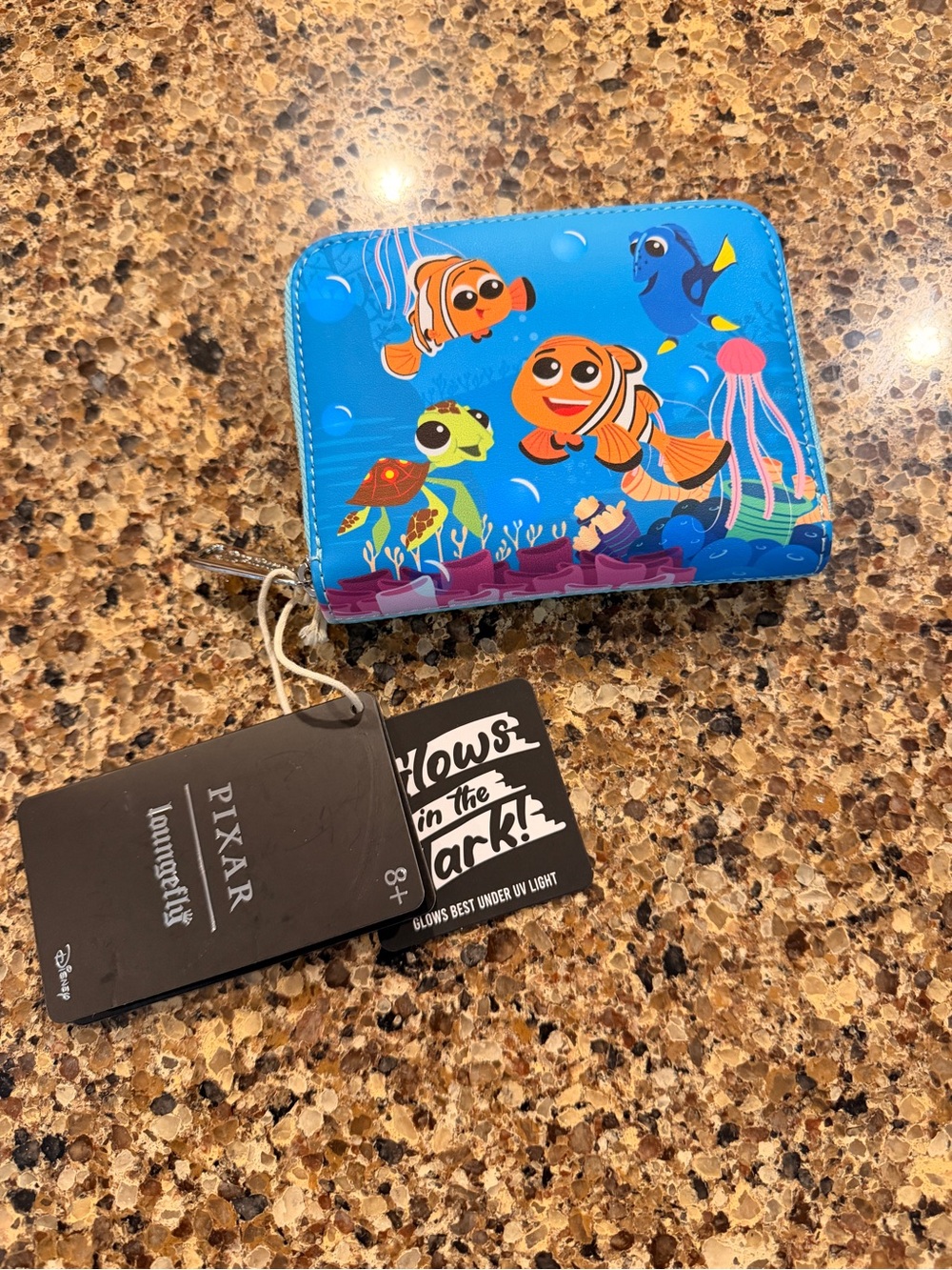 Finding Nemo Blue Zip Wallet